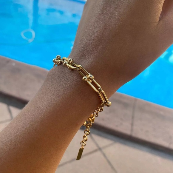 14K Gold filled Chain Bracelet - Picture 4 of 4